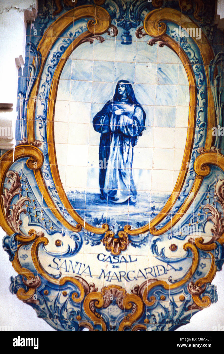 Lisbonne Portugal Sainte Marguerite de Cortone Banque D'Images