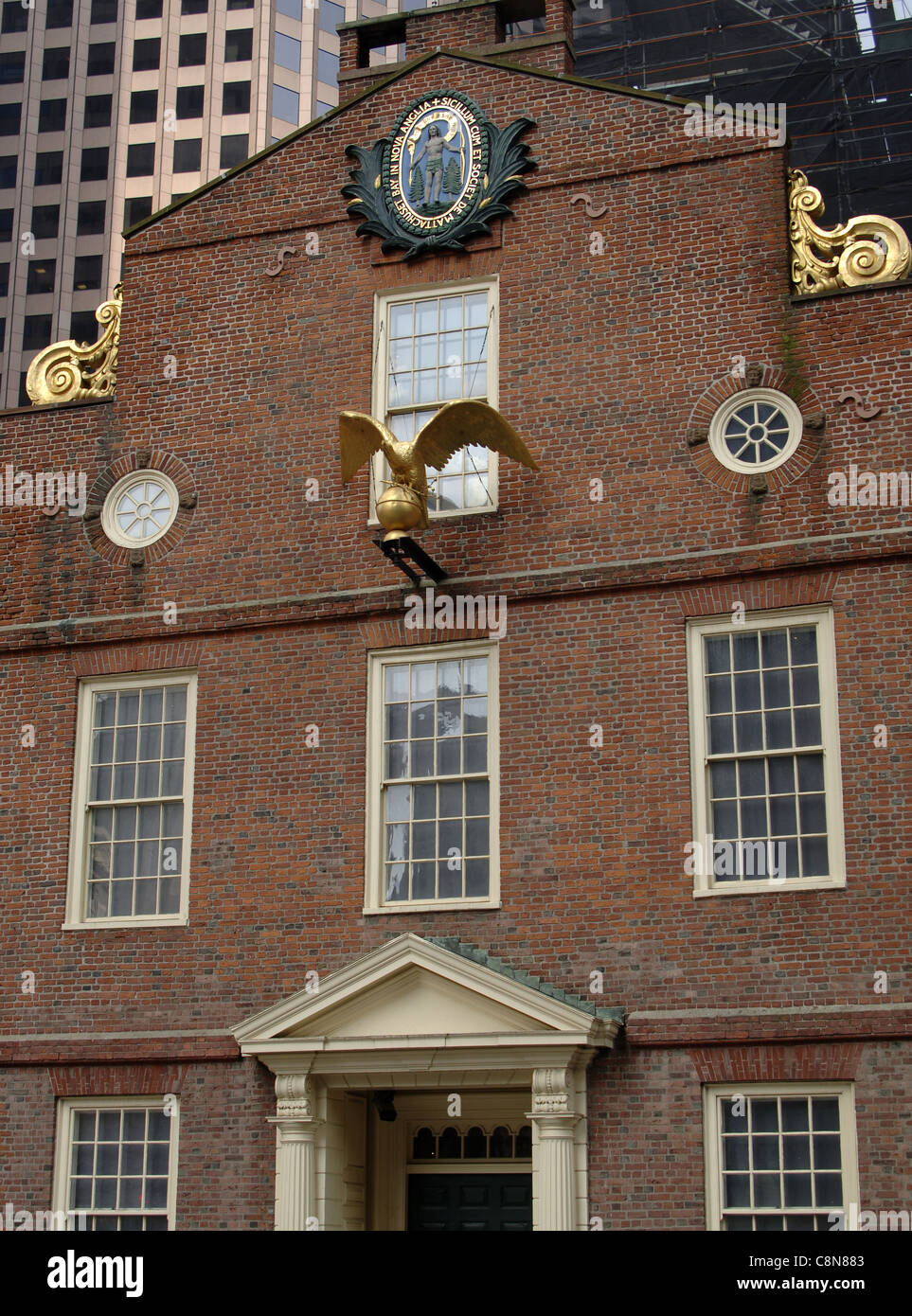 United Stets. Boston. Old State House. Bâtiment de style néoclassique. 18Th cenutry. Le Massachussetts. Banque D'Images