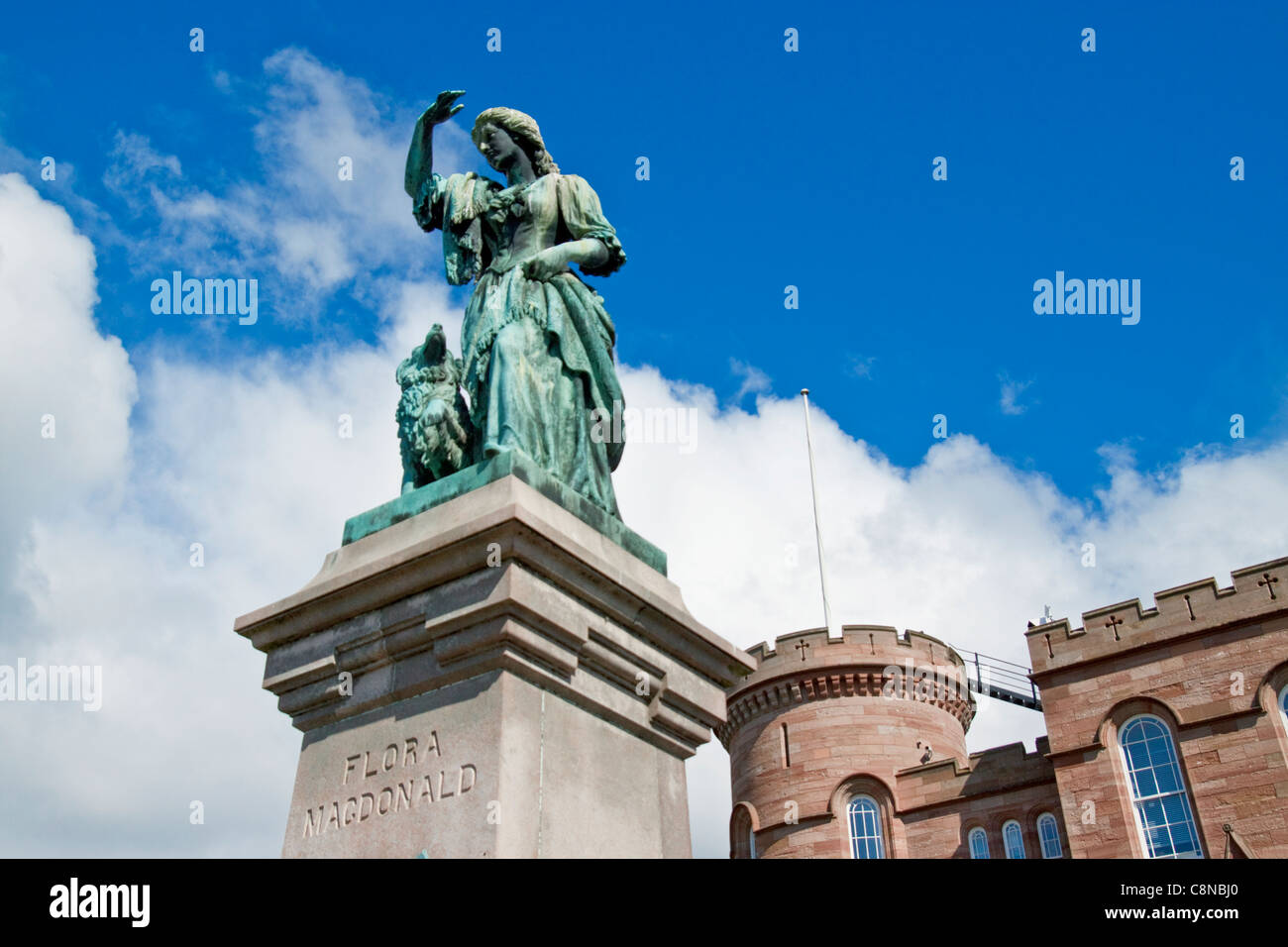 Grande Bretagne, Ecosse, Inverness, Flora Macdonald statue Banque D'Images