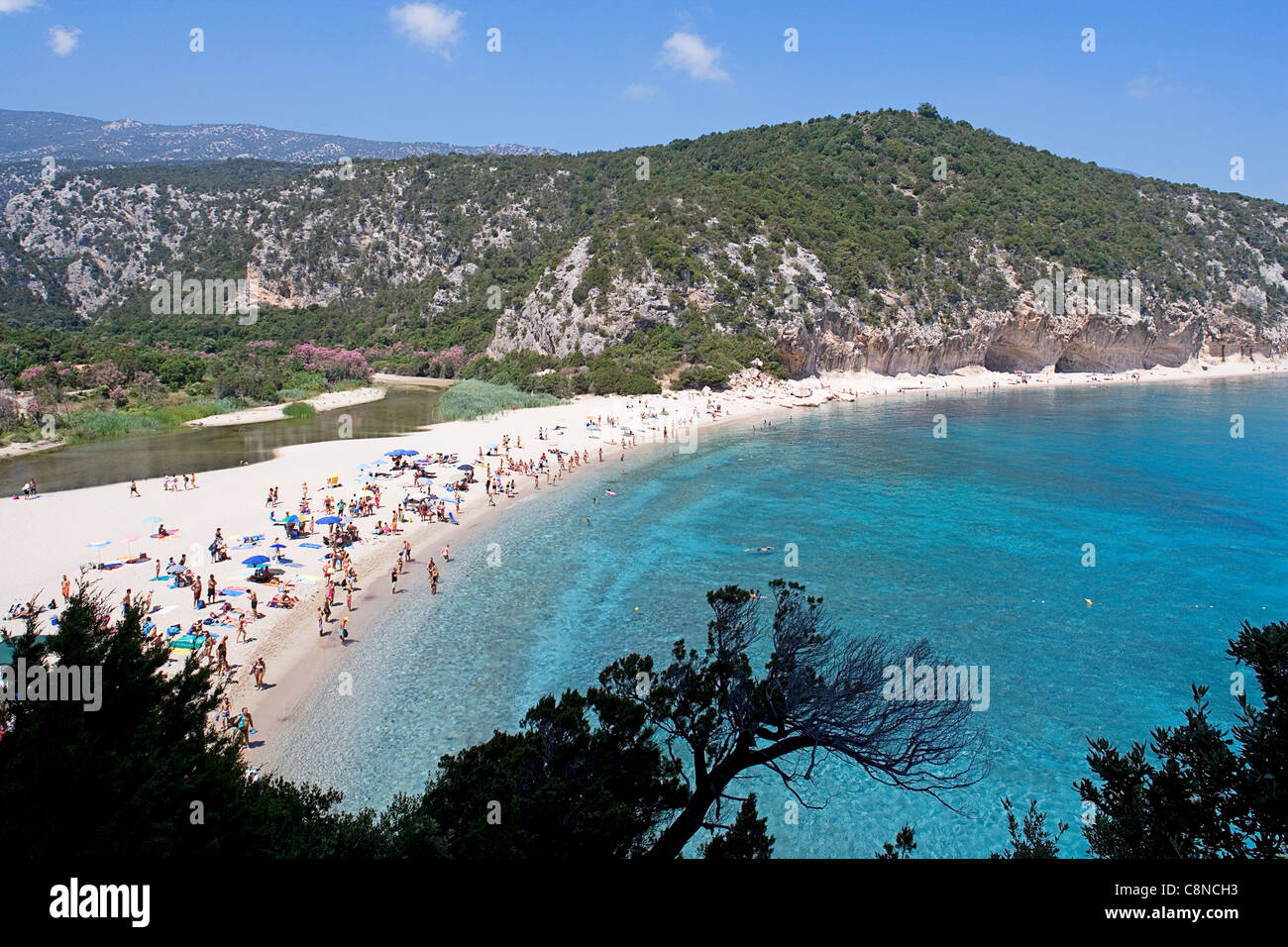 Italie, Sardaigne, Golfo di Orosei, Cala Luna, beach Banque D'Images