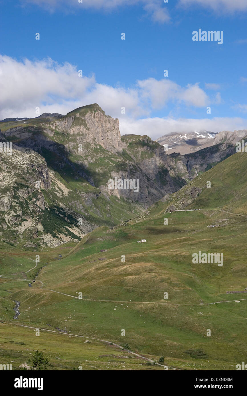 L'Italie, Piemonte, Valle d'Aosta, Passo del Piccolo San Bernardo, le col de montagne Banque D'Images