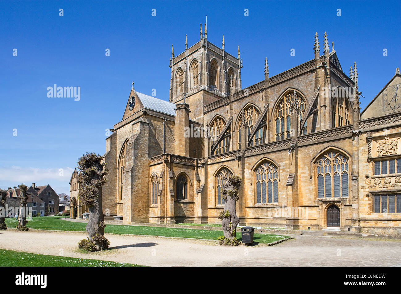 La Grande-Bretagne, l'Angleterre, dans le Dorset, Sherborne, Abbaye de Sherborne Banque D'Images