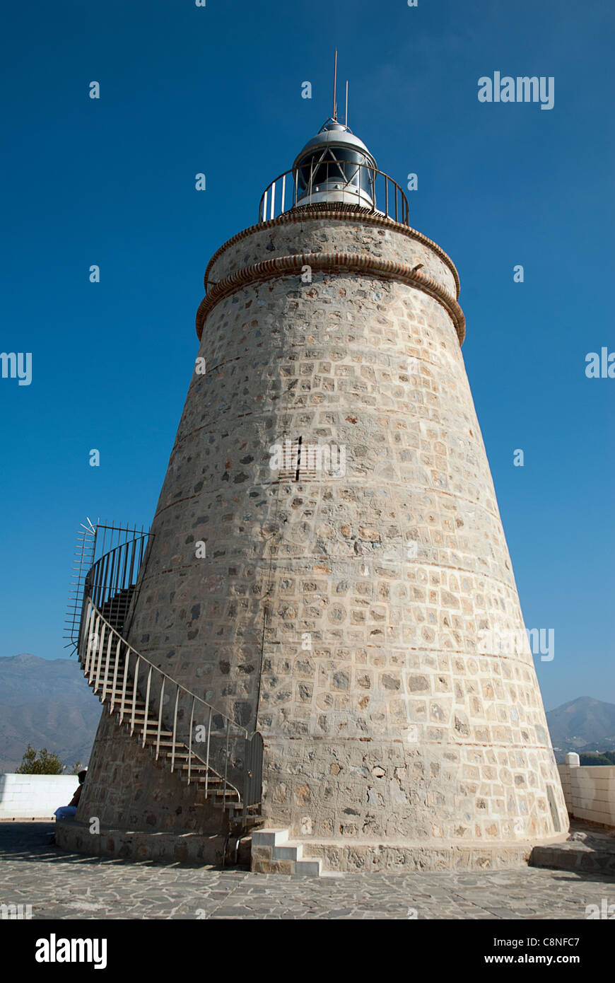 Espagne, Andalousie, Grenade, Almuñécar, La Herradura, Lighthouse Banque D'Images