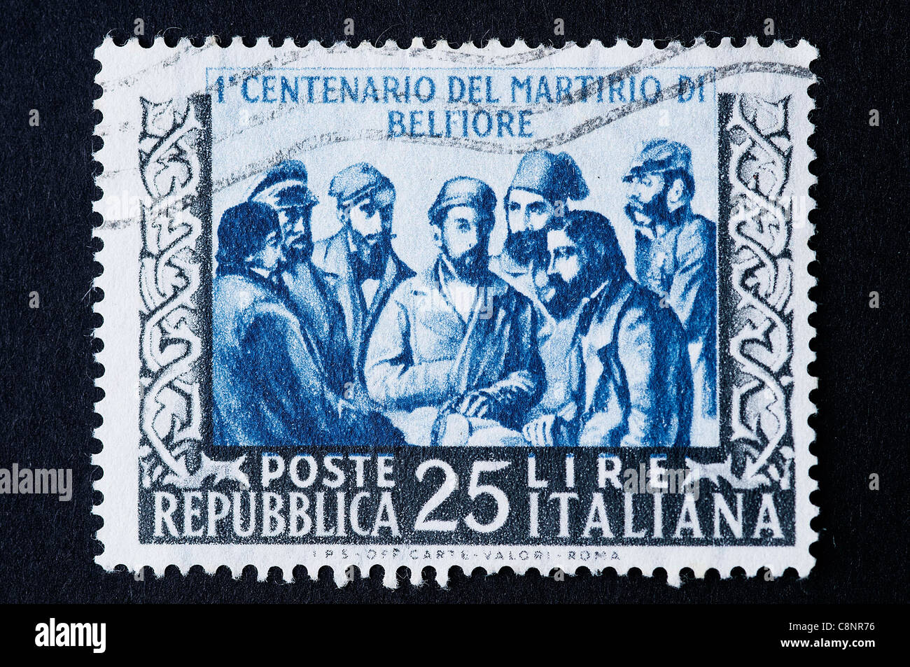 Le Belfiore martyrs dans un timbre italien Banque D'Images