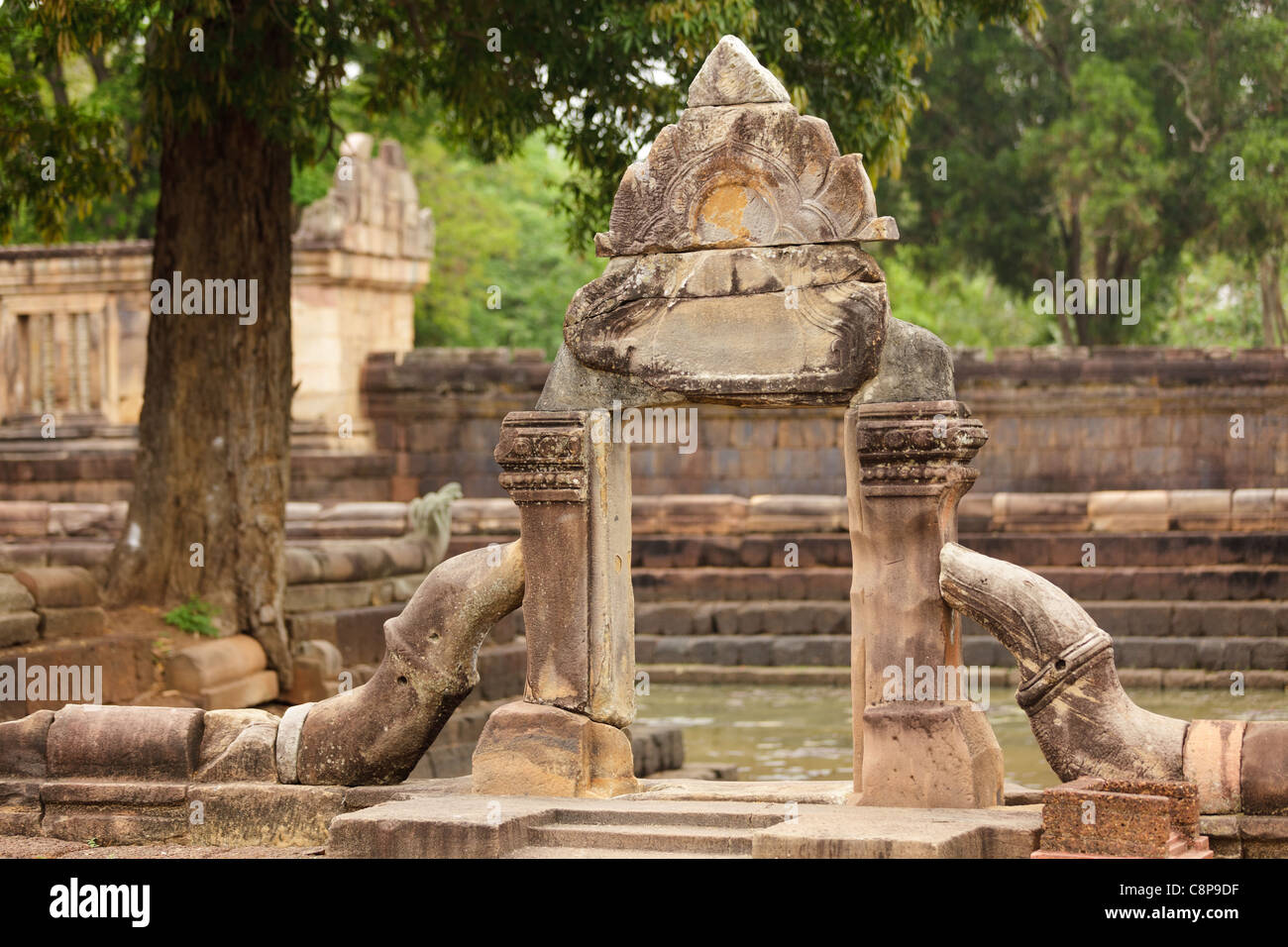 Muang Tam temple Khmer, Thaïlande Banque D'Images