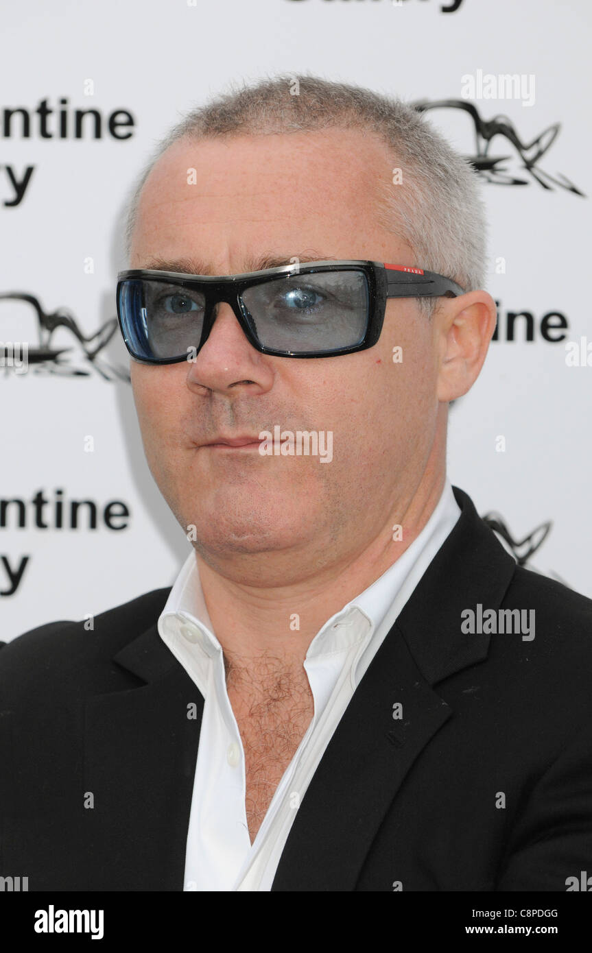 Damien Hirst participe à la Bal de Serpentine, à Hyde Park, Londres, 9 juillet 2009. Banque D'Images