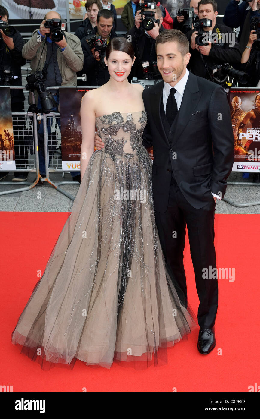 Gemma Arterton et Jake Gyllenhaal lors de la première mondiale de 'Prince of Persia, Les Sables du Temps' à vue, Westfield Shopping Centre, Banque D'Images