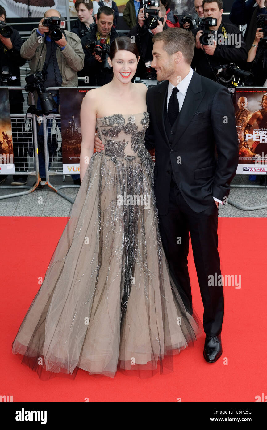 Gemma Arterton et Jake Gyllenhaal lors de la première mondiale de 'Prince of Persia, Les Sables du Temps' à vue, Westfield Shopping Centre, Banque D'Images