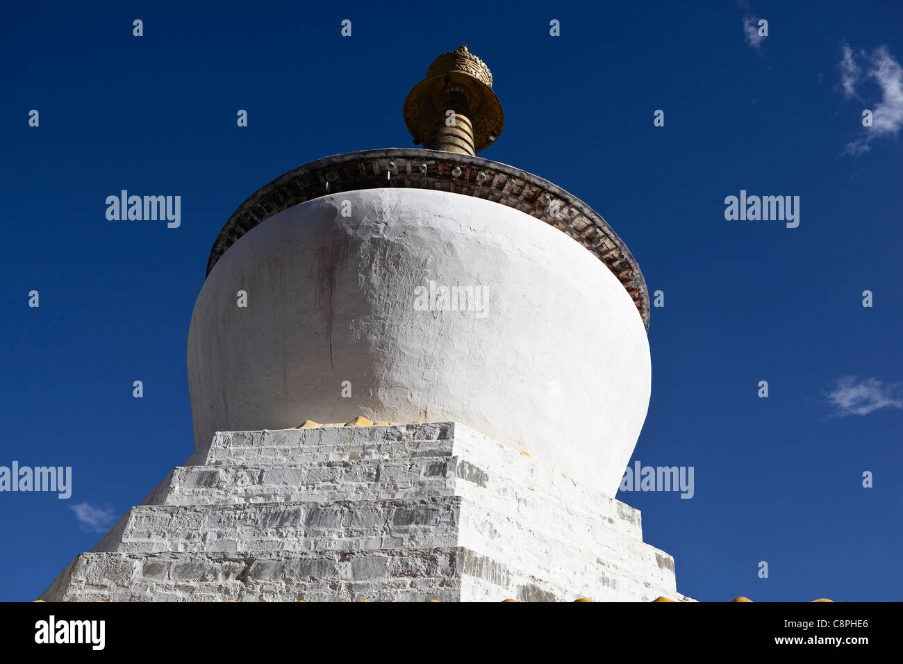 Tibet : stupa bouddhas Banque D'Images