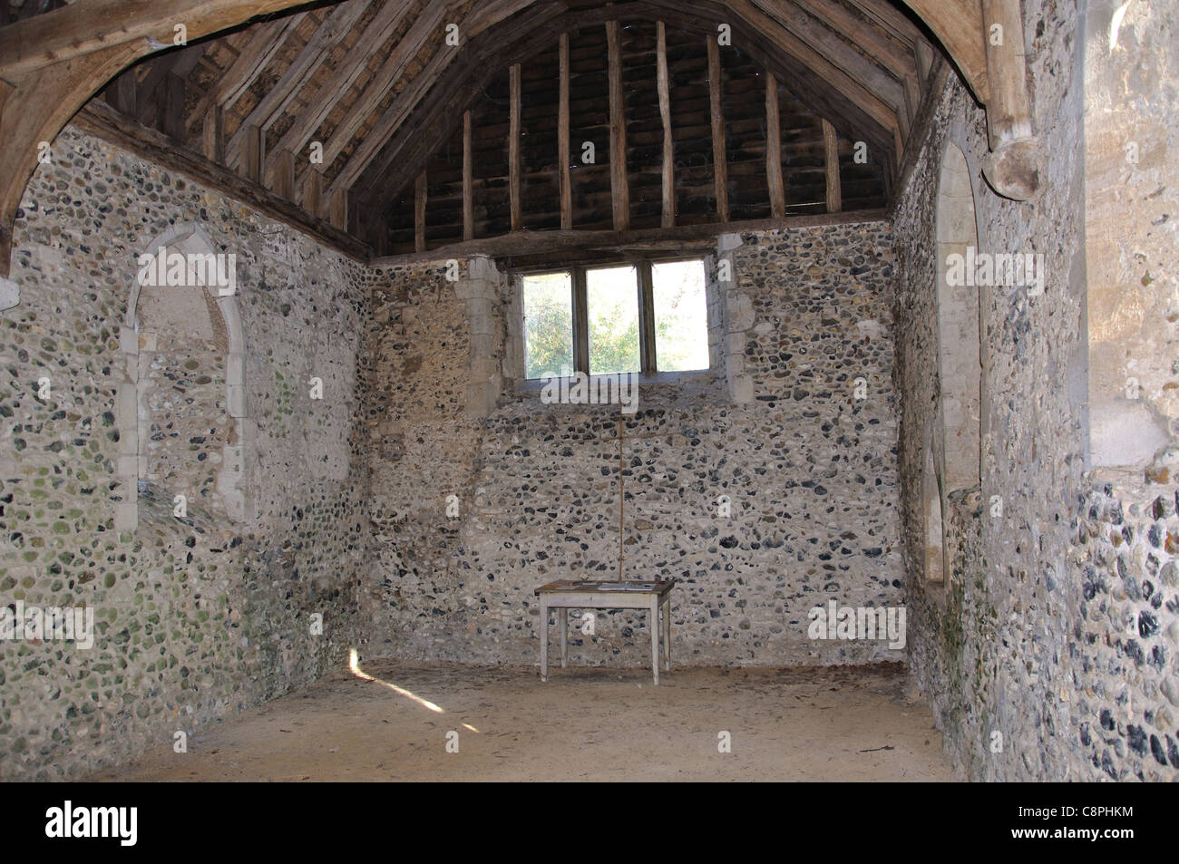 13e siècle, la Chapelle St.James, Lindsey, Suffolk, Angleterre, Royaume-Uni Banque D'Images