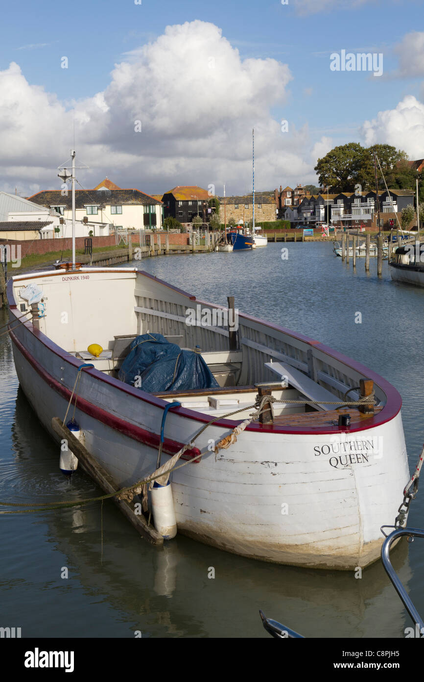 L'un des peu de Dunkerque historique bateaux amarrés dans le port de Rye East Sussex Banque D'Images