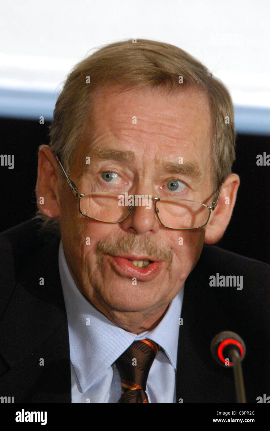 L'ancien président de la République tchèque Vaclav Havel. Banque D'Images