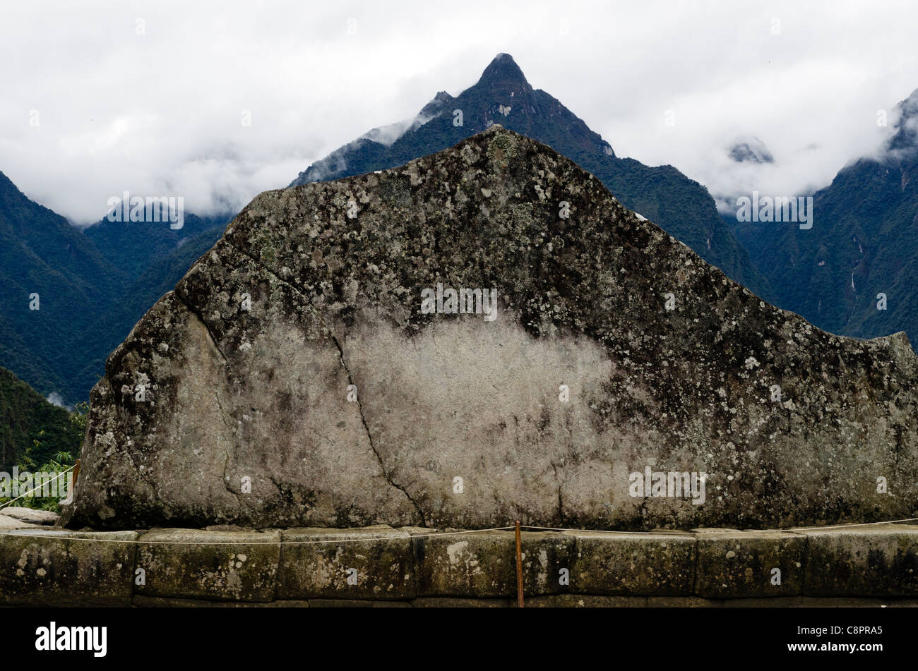 Les ruines Inca de Machu Picchu Banque D'Images