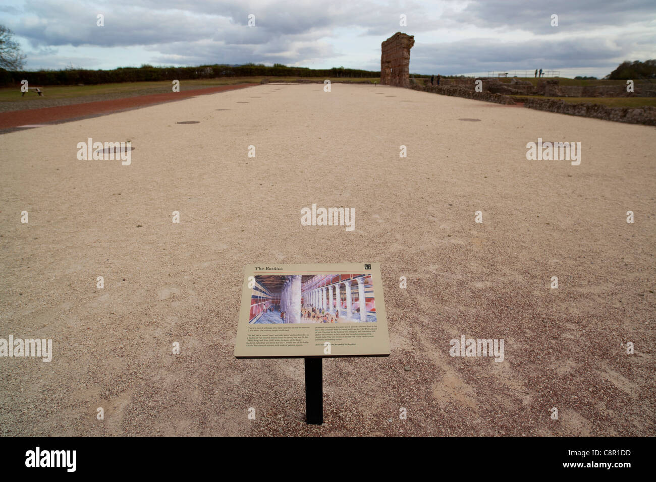 L'emplacement de la basilique romaine à Wroxeter Shropshire en Angleterre Banque D'Images