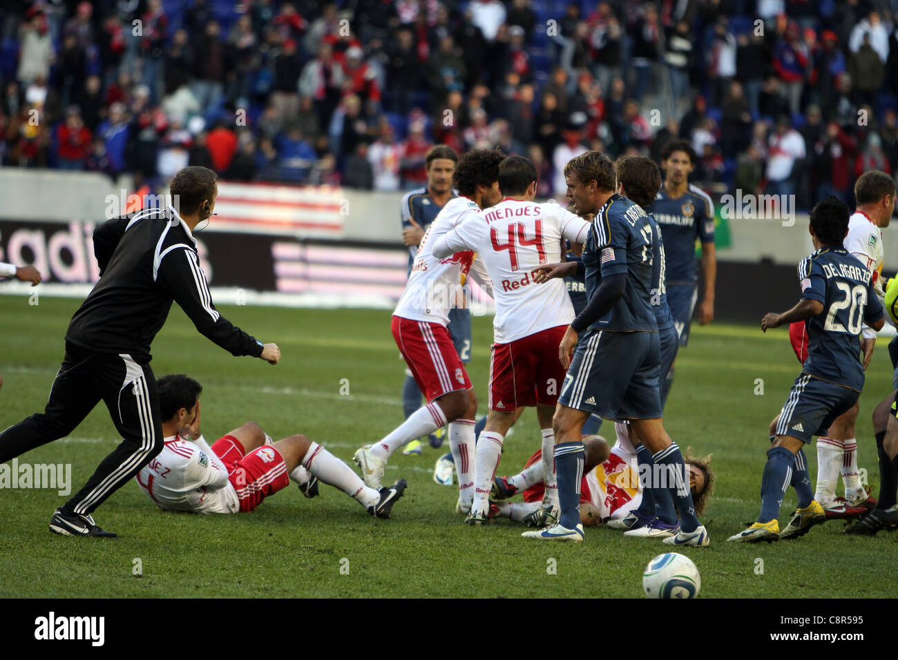 Football : New York Red Bulls perdent de la Galaxy 0-1 Banque D'Images