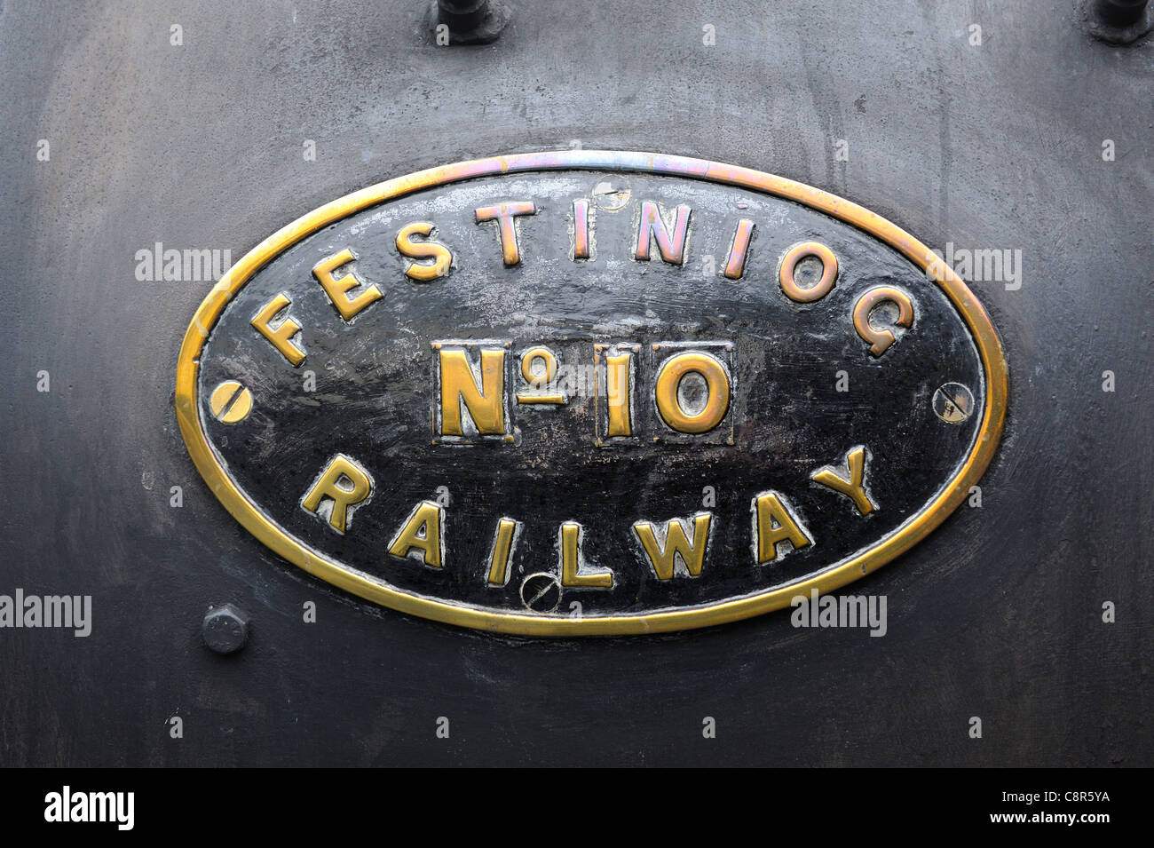 Double Fairlie merddin emrys welsh highland Railway locomotive à vapeur fer Ffestiniog gwynedd au Pays de Galles Banque D'Images