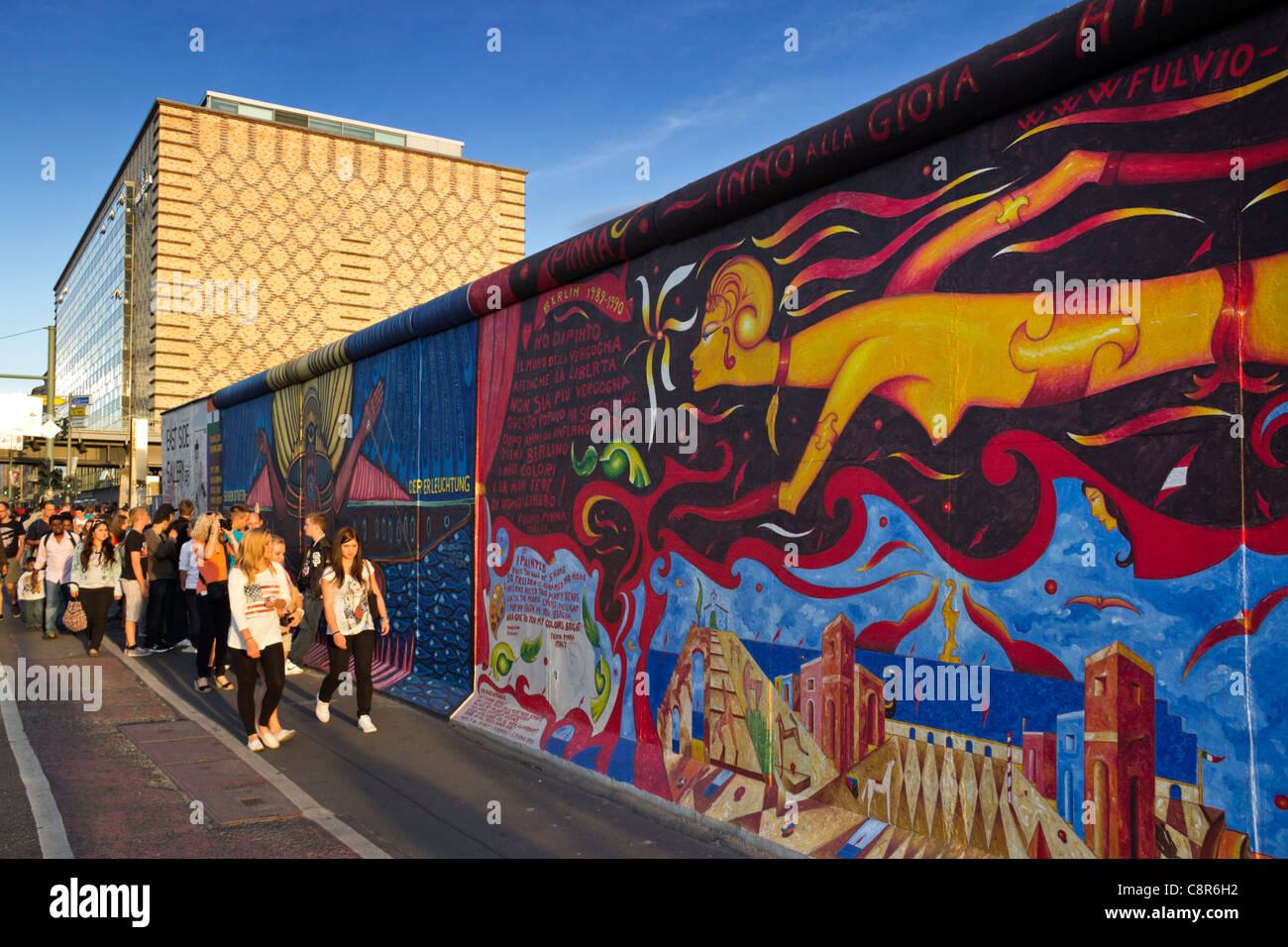 Photo murale Berlin, East Side Gallery, Berlin, Allemagne Banque D'Images