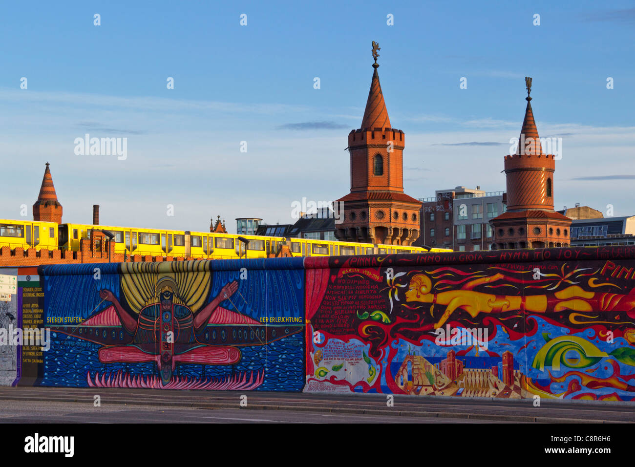 Photo murale Berlin, East Side Gallery, Berlin, Allemagne Banque D'Images