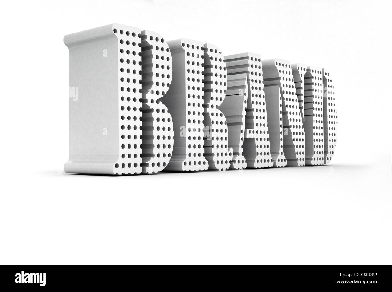 Marque concept mot 3d Banque D'Images