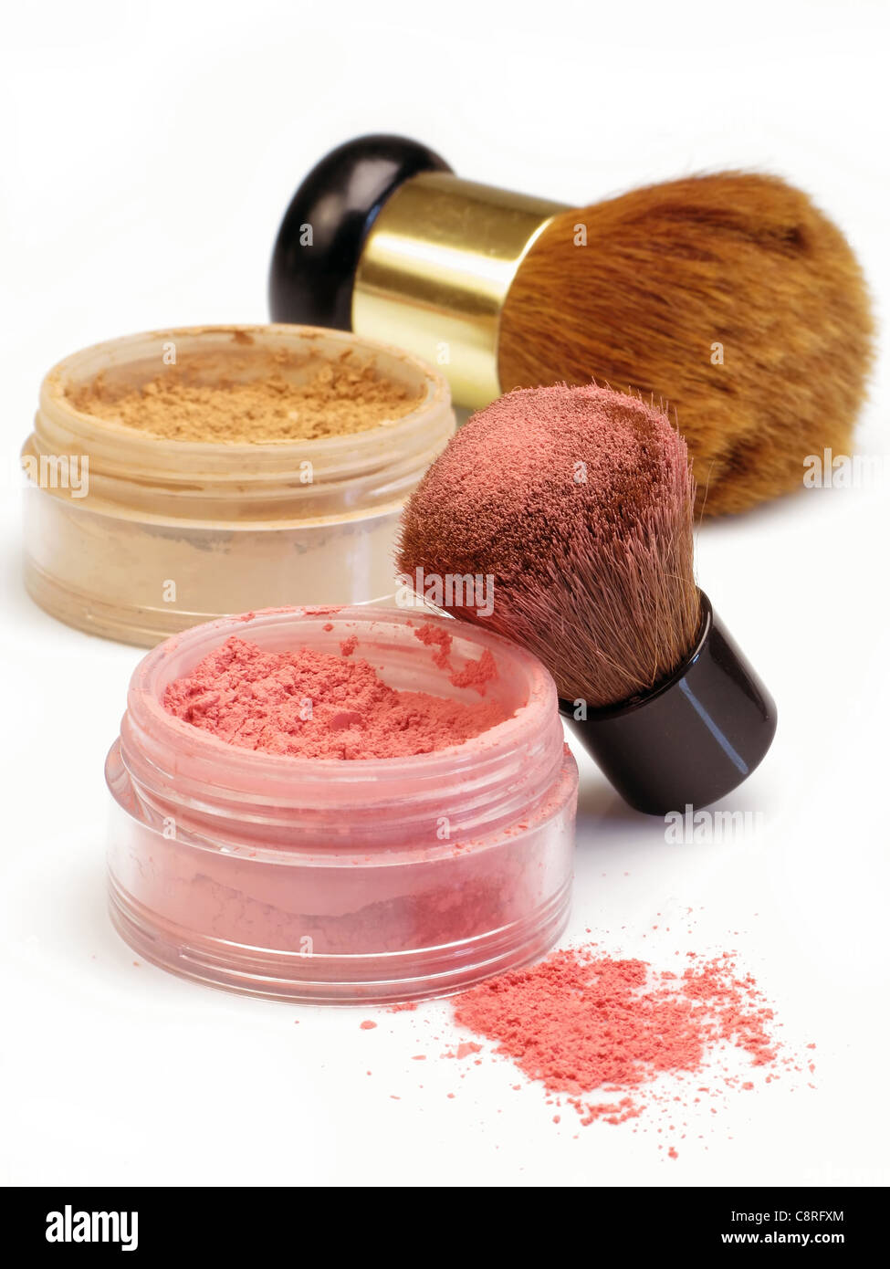 maquillage minéral Banque D'Images