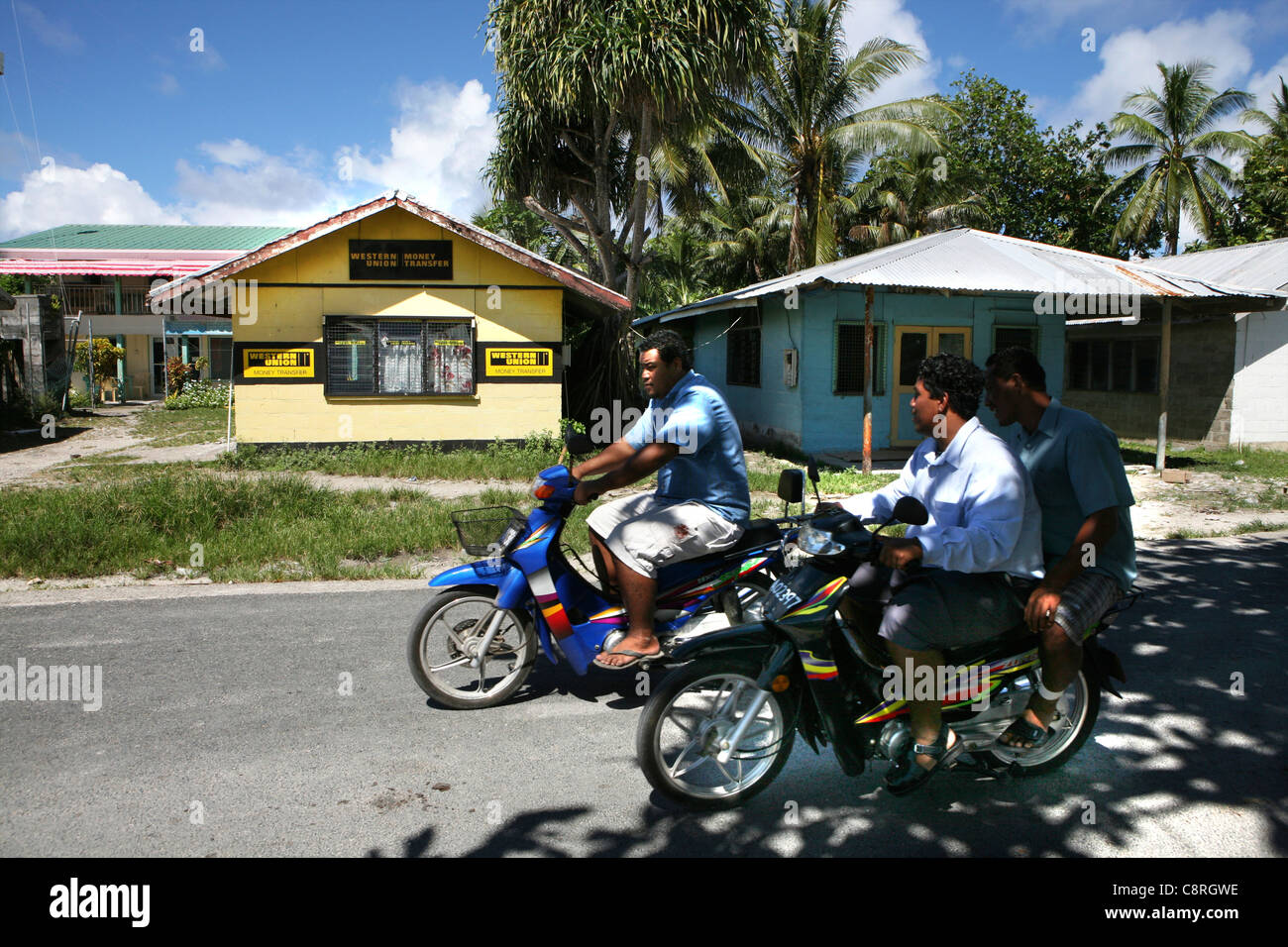 Tuvalu, île dans l'océan pacifique Banque D'Images