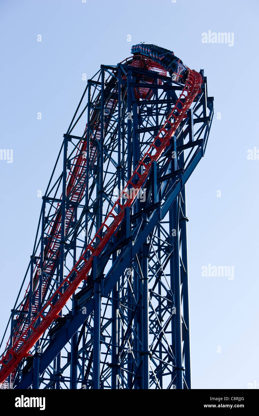 Le Grand rollercoaster à Blackpool Pleasure Beach, Blackpool, Royaume-Uni Banque D'Images