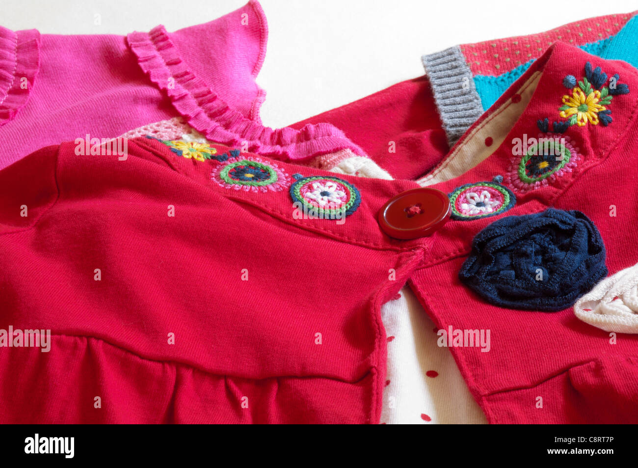 Détails de vêtements de bébé Banque D'Images