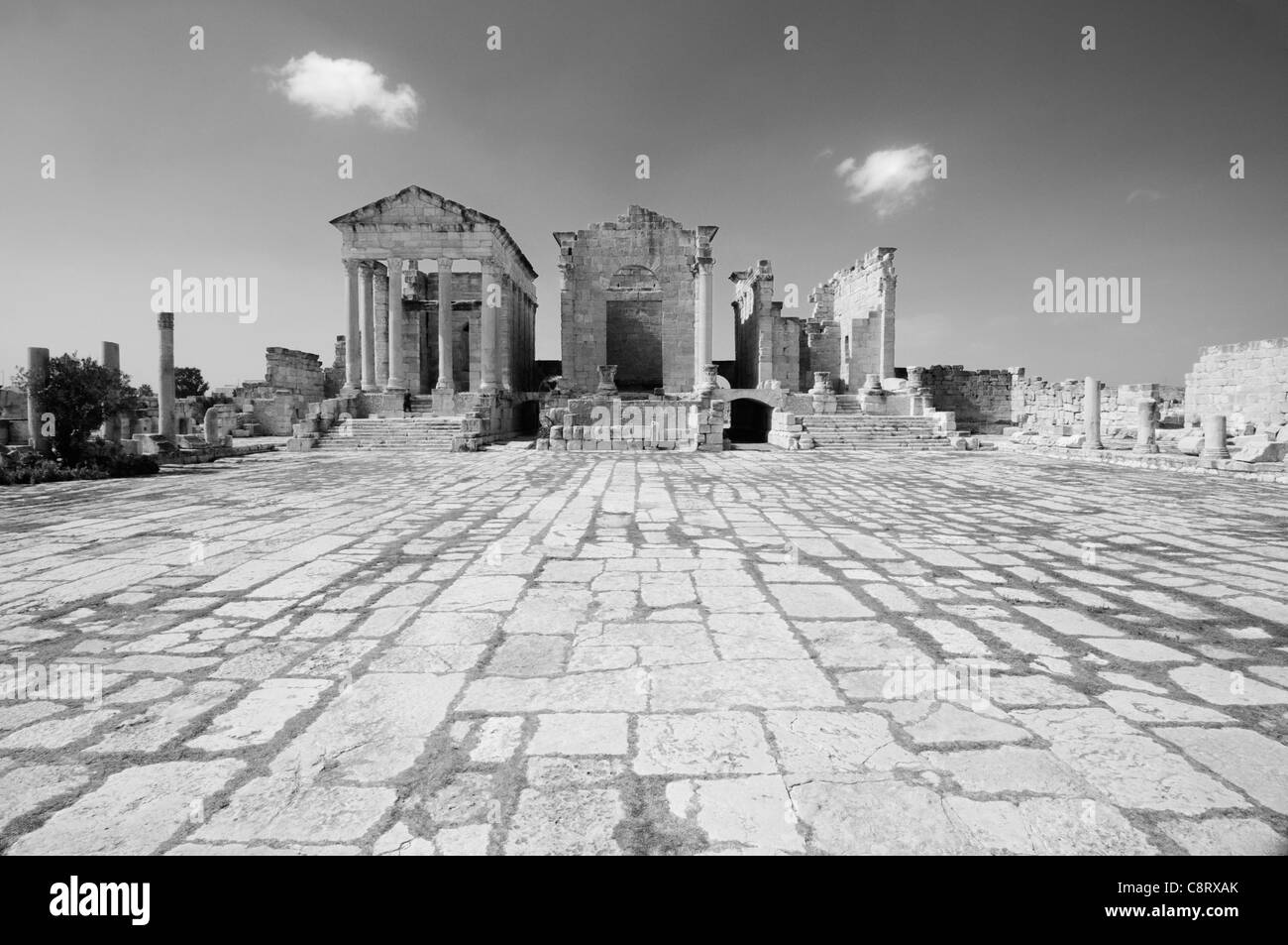 L'Afrique, Tunisie, Sbeitla. Ruines romaines de Sufetula. Banque D'Images