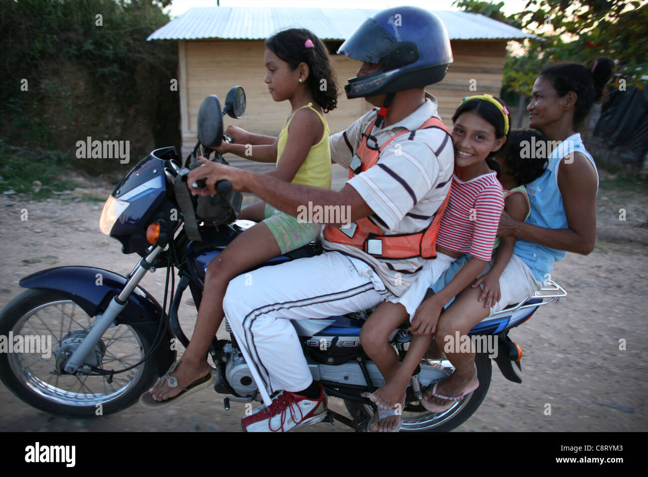 La vie dans un bidonville, Colombie Banque D'Images
