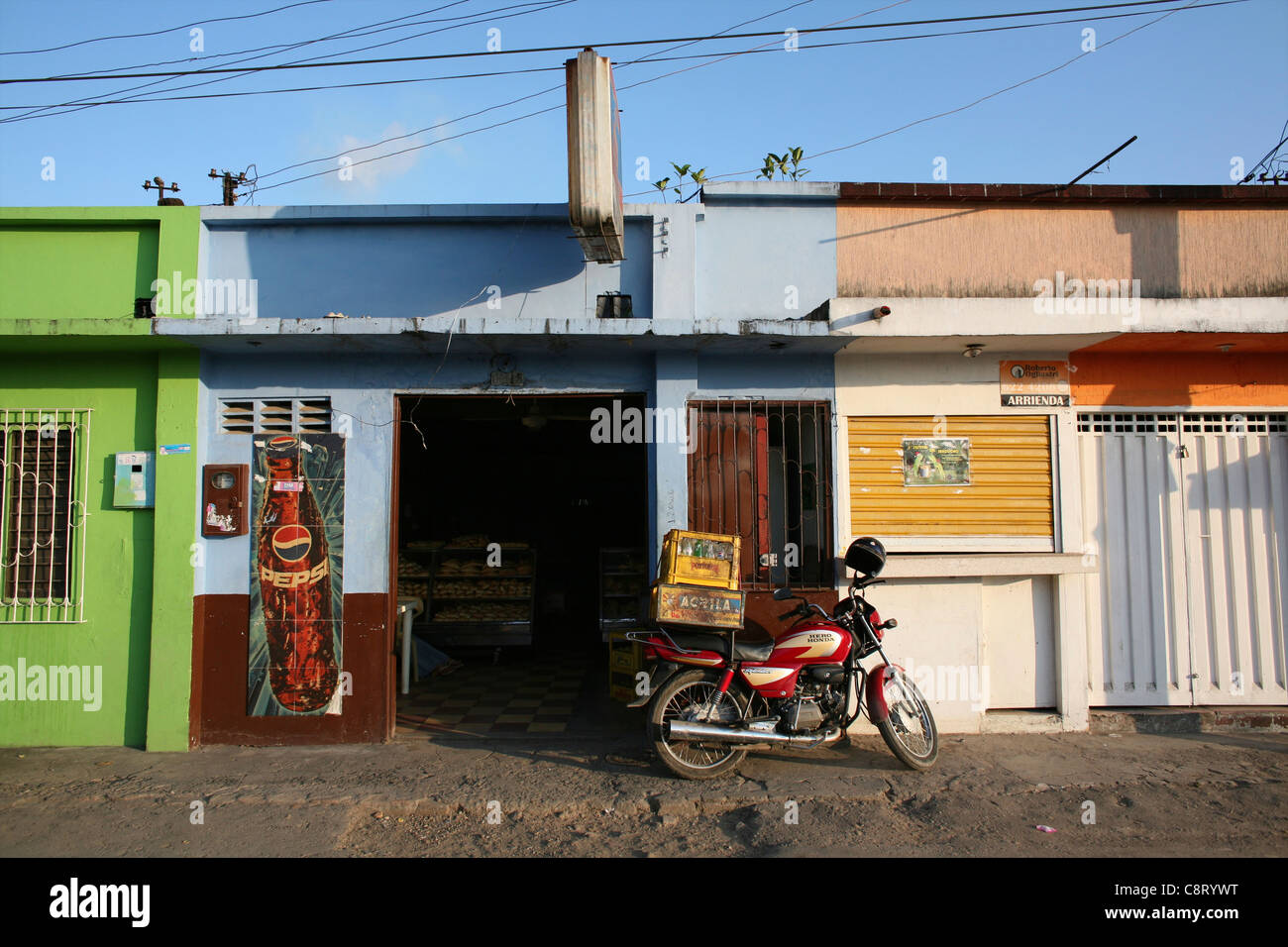 La vie dans un bidonville, Colombie Banque D'Images