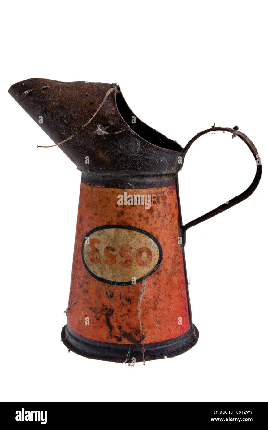 bidon d’huile des années 1940 Banque D'Images