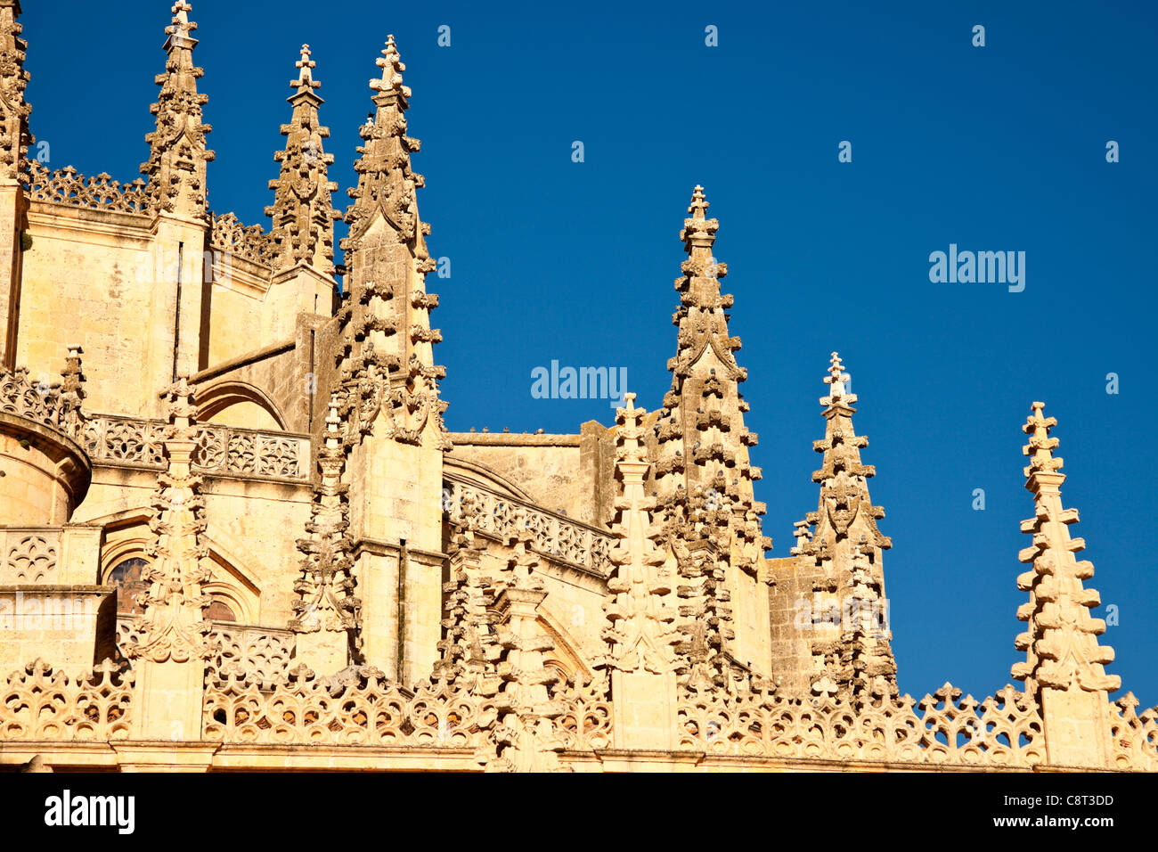 Belle cathédrale en Segovia Banque D'Images