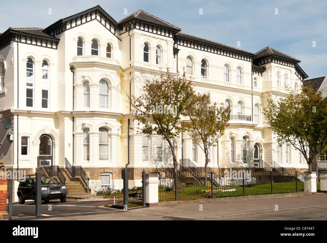 Villas vénitiennes, Hathersage Road, Manchester, Angleterre, Royaume-Uni. Une propriété victorienne convertie. Banque D'Images