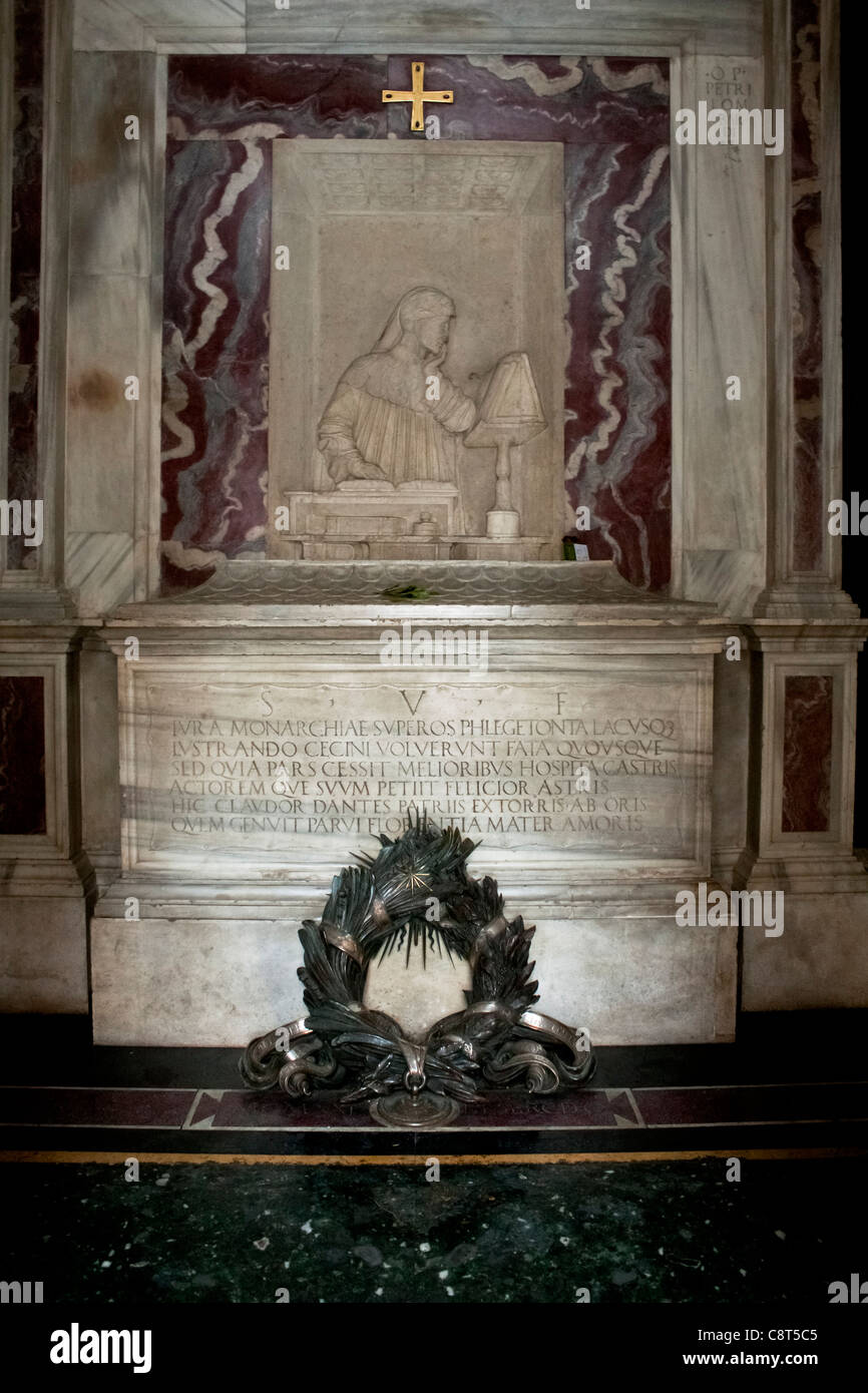 La Tombe de Dante, de l'intérieur Banque D'Images