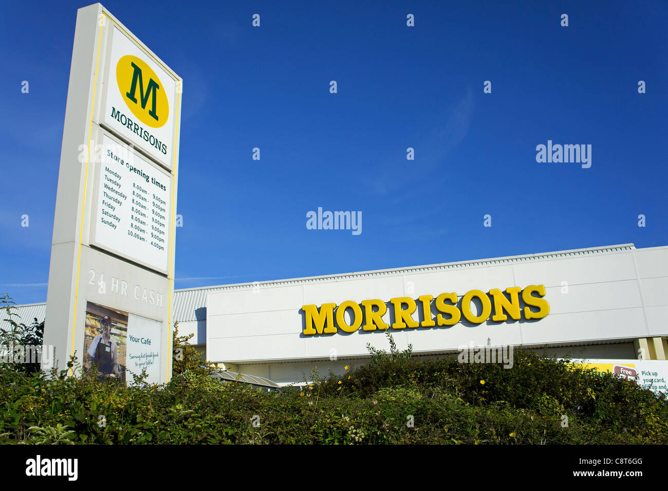 Un magasin morrisons, Cornwall, uk Banque D'Images