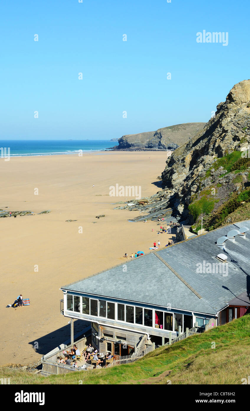 Watergate Bay près de Newquay, à Cornwall, uk Banque D'Images