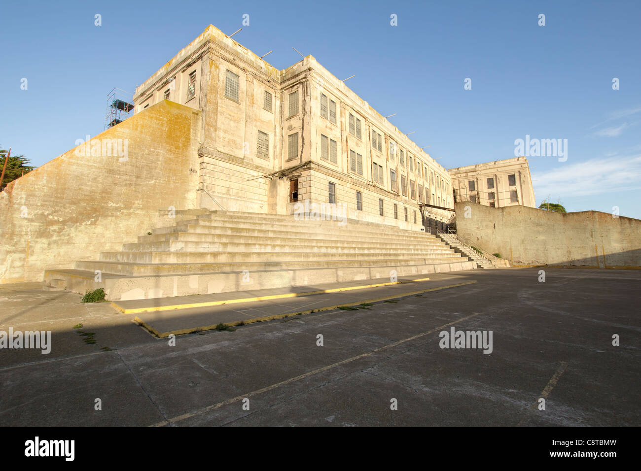 L'île d'Alcatraz Prison pénitentiaire fédéral à San Francisco Bay Banque D'Images