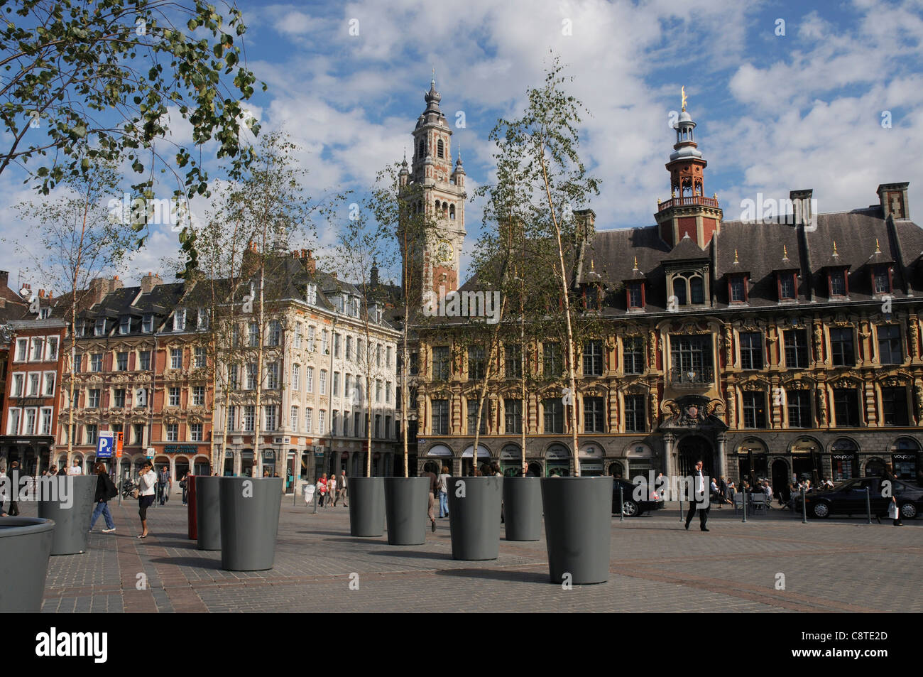 Place Général de Gaulle à Lille, France Banque D'Images