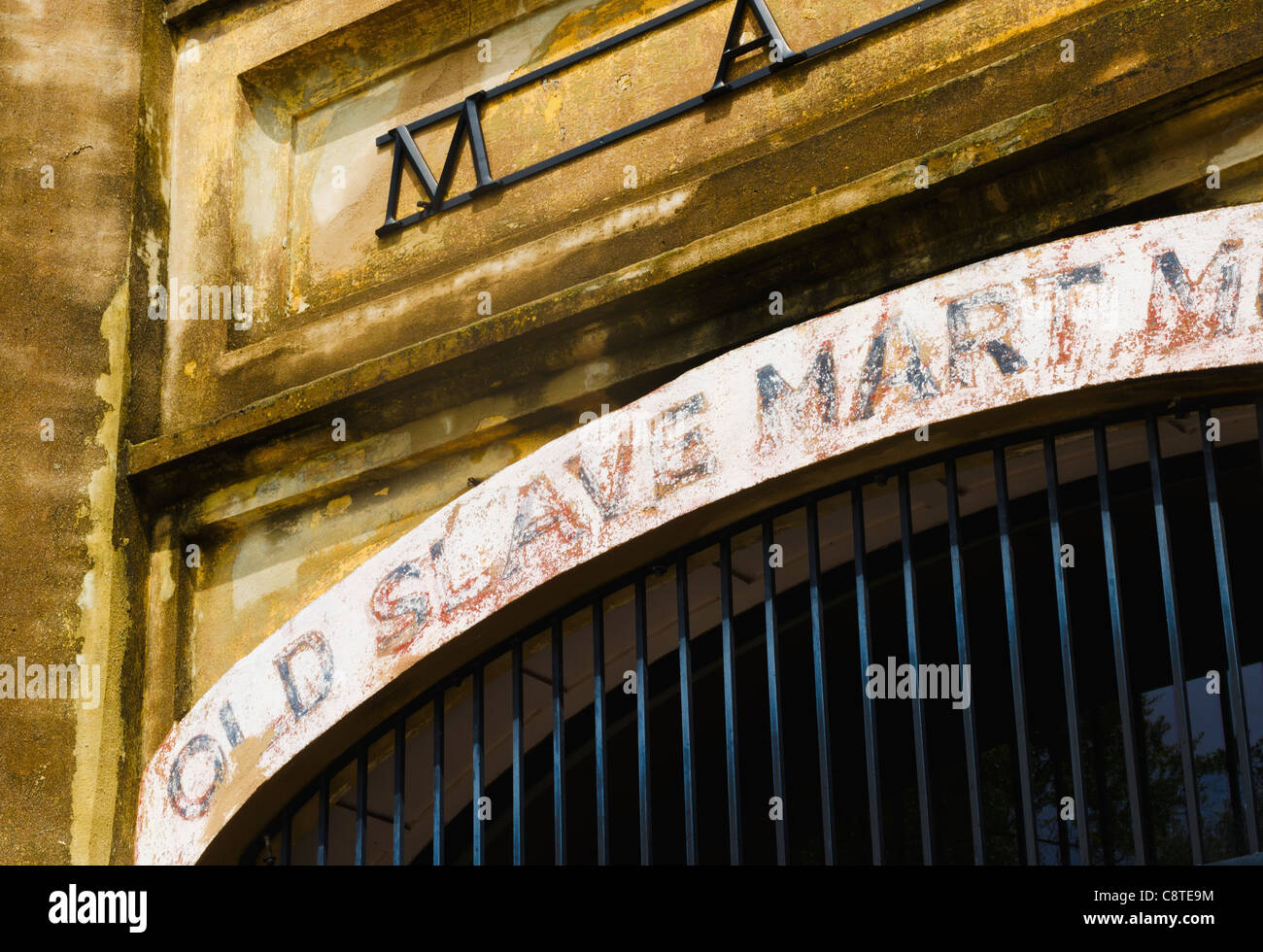 USA, Caroline du Sud, Charleston, Close up of porte de vieux marché aux esclaves Banque D'Images