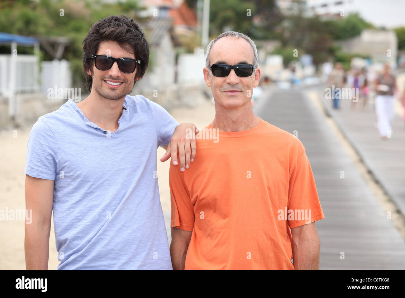 Portrait de 2 hommes Banque D'Images