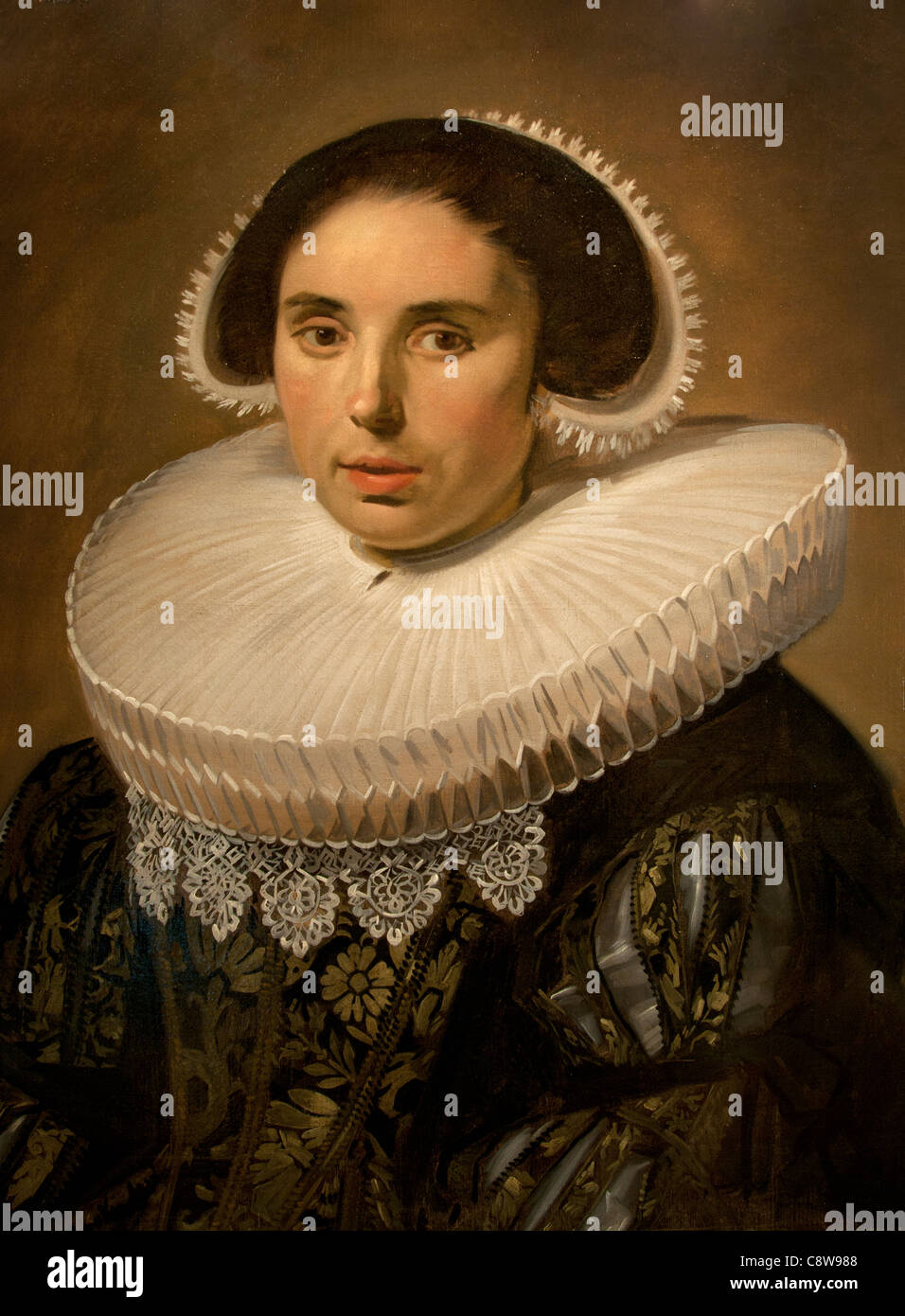 Frans Hals 1582-1666 Portrait de femme 1635 Peintre Néerlandais Pays-Bas Banque D'Images