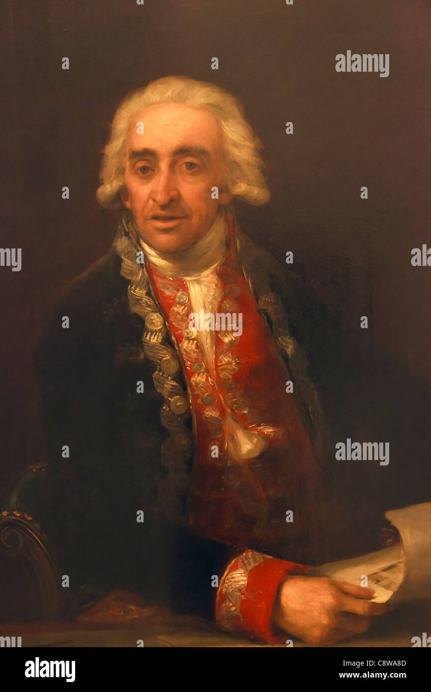 Juan de Villanueva, 1739 -1811. L'architecte espagnol. Par Francisco de Goya. Banque D'Images