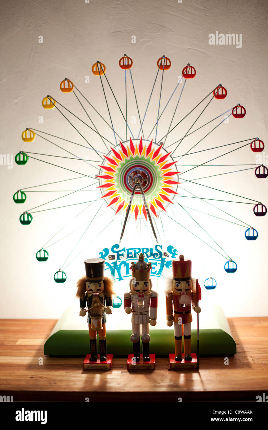 Grande roue et de Noël Casse-Noisette Banque D'Images