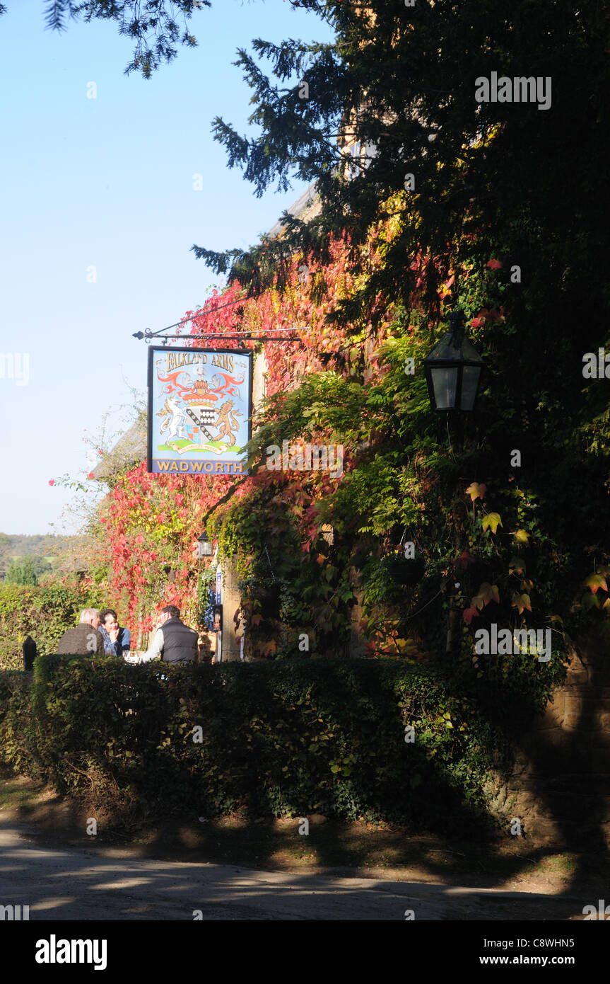 Les îles Falkland, armes à Chadlington, Oxfordshire, Angleterre Banque D'Images