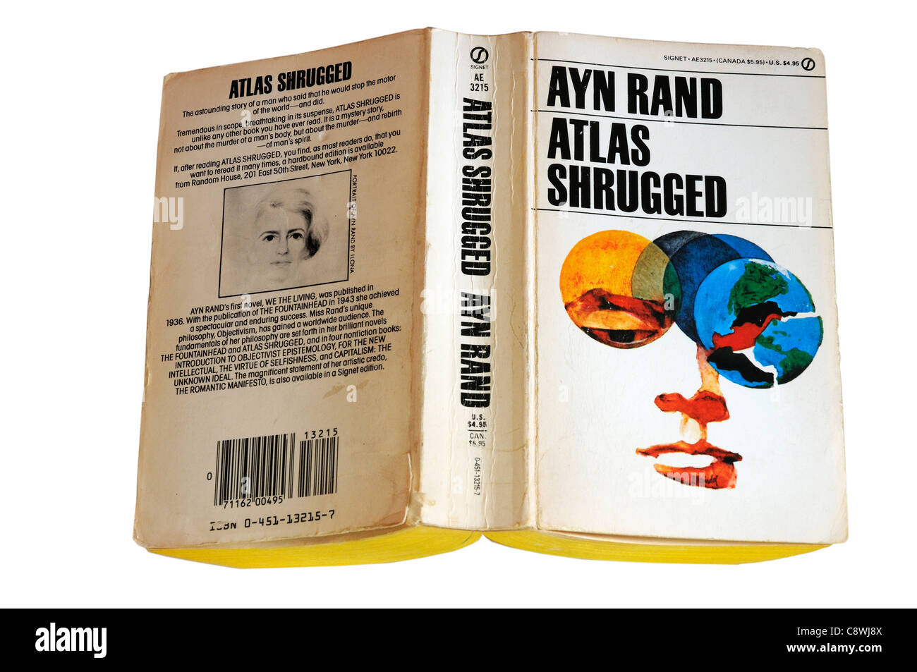 Haussa les épaules d'Atlas par Ayn Rand Banque D'Images