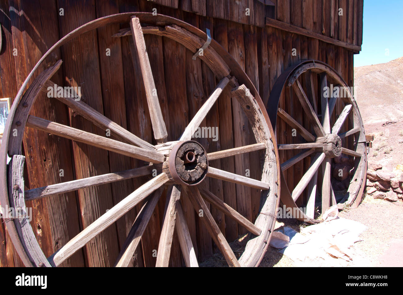 Roue en bois Banque D'Images