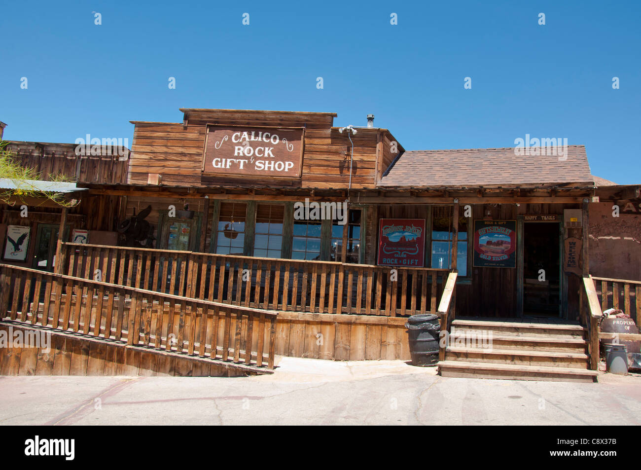 Calico Ghost Town désert de Mojave gold mine de creuser Banque D'Images