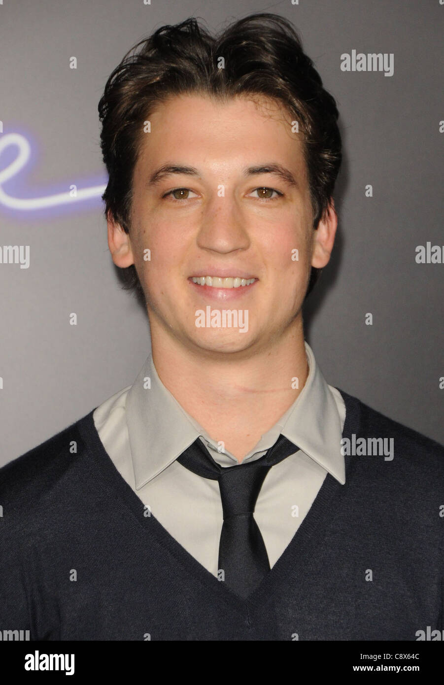 Miles Teller aux arrivées pour FOOTLOOSE Premiere, Village Theatre à Westwood, Los Angeles, CA 3 octobre 2011. Photo par : Dee Banque D'Images