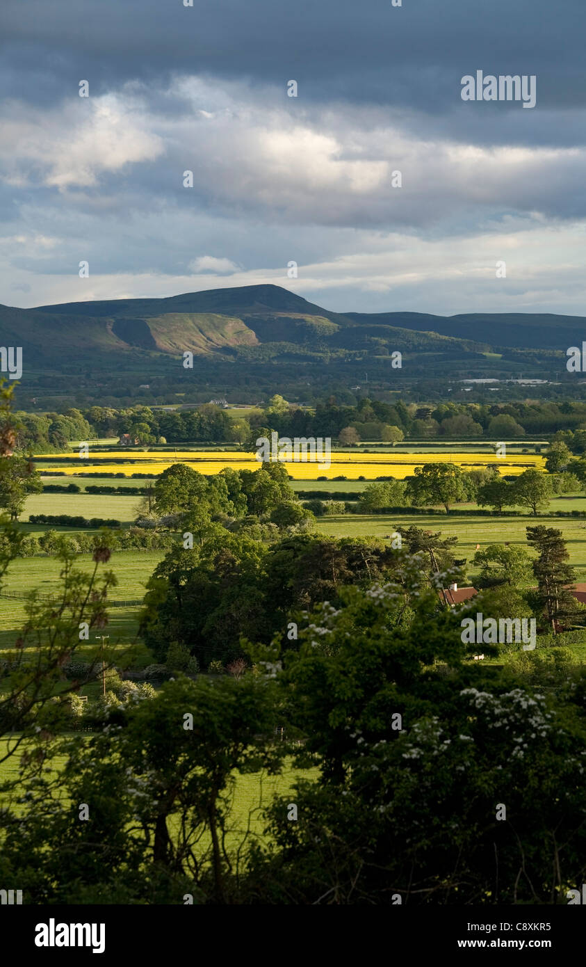 Vue sur Vallée de Cleveland à Carlton Banque d'Langbaurgh Ridge North Yorkshire Angleterre Banque D'Images