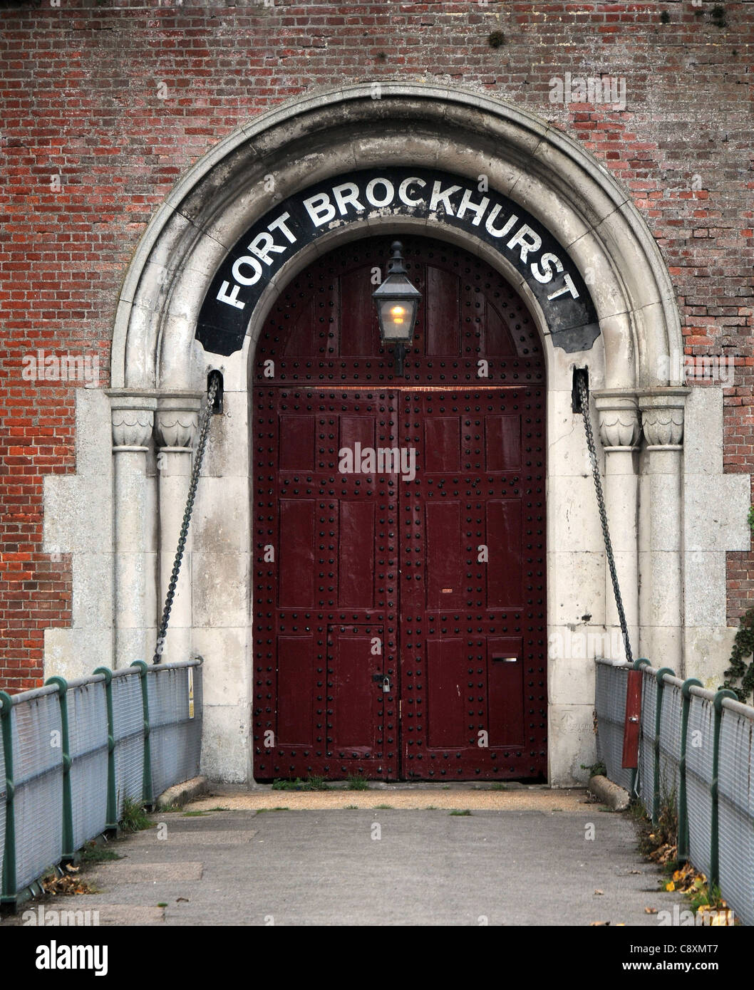FORT BROCkHURST, Gosport, HAMPSHIRE , l'un des forts construits autour de Palmerston et GOSPORT POUR PROTÉGER LE PORT DE PORTSMOUTH Banque D'Images